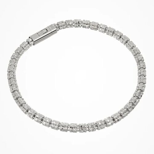 Bracciale Desmos Infinity World W 18 argento 925 rodiato