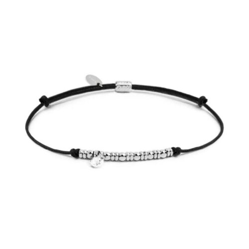 Bracciale Marlù 18BR220-N dal design essenziale acciaio nero