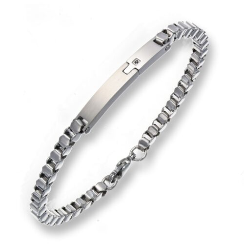 Bracciale catena con targa