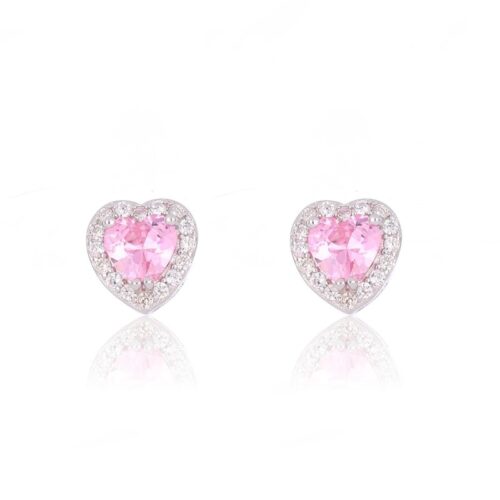 Orecchini TerryOro 217E-1169 PINK Cuore Argento 925 Rosa