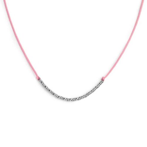 Collana Marlù 18CN127-LF con cordino acciaio rosa