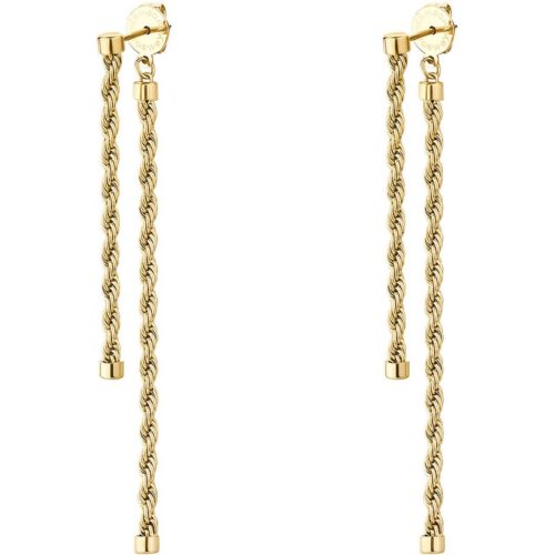 Orecchini Brosway Essential Pendenti Catena PVD Oro BNL088