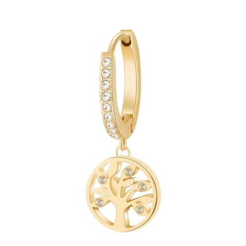 Orecchino Brosway Chakra BHKE005 acciaio dorato albero vita