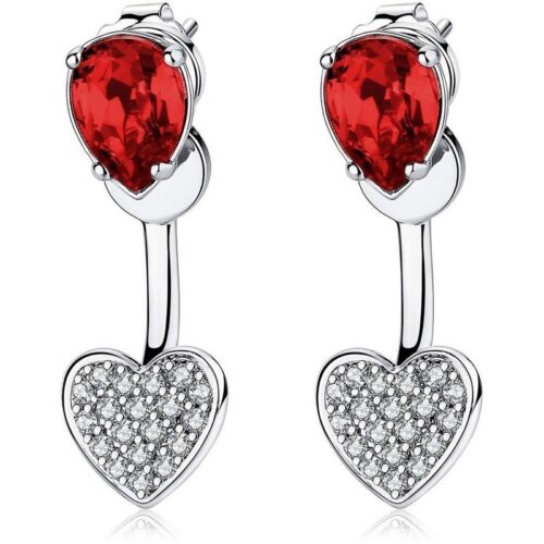 Orecchini Brosway Affinity BFF51 pendenti cuore cristalli