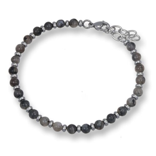 Bracciale Uomo Revolution Forge Stones Pietre Grigio