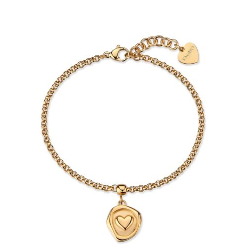 Bracciale Donna S'Agapò Feelings SFE45 in acciaio dorato