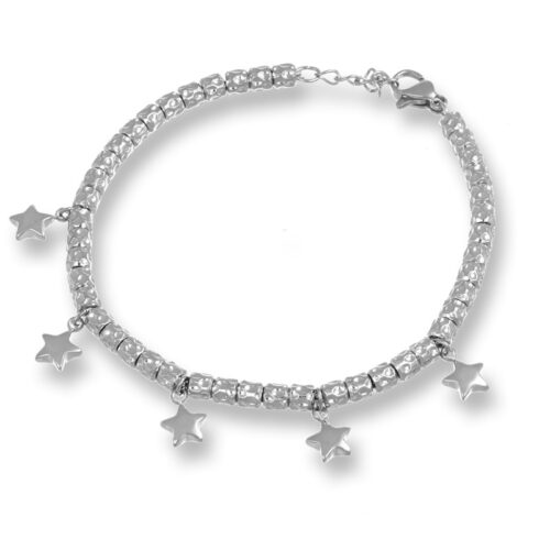 Bracciale donna simil dodo con stelle pendenti