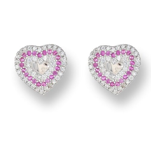 Orecchini TerryOro 217E-2909 RB Cuore Argento 925 Rossi