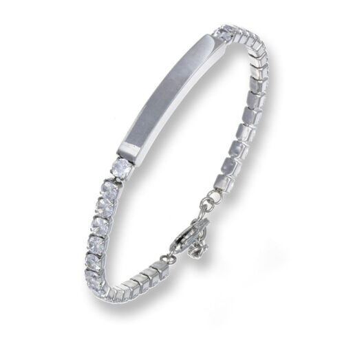 Bracciale Uomo Revolution Luxeline Uomo Pietre Bianco