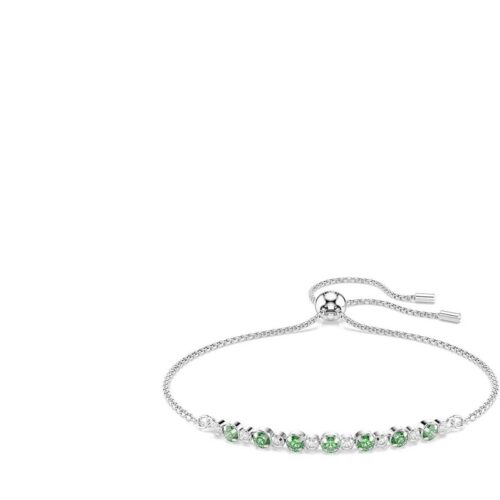 Braccialetto Swarovski Matrix 5758987 verde placcato rodio