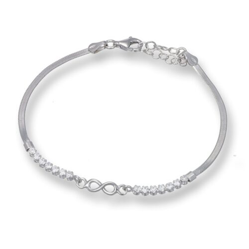 Bracciale TerryOro Luxeline 137Bp2607 Bracciale Corda Piatta E Tennis Con Infinito