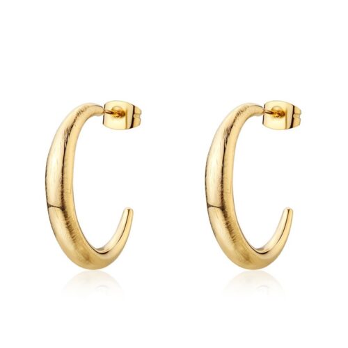 Orecchini Donna Sagapò Chunky SHK123 in acciaio con finitura dorata