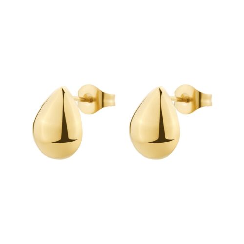 Orecchini Brosway Perfect Acciaio Dorato Goccia Lucida BPC41