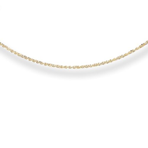 Collana TerryOro Corda Diamantata in Oro 375