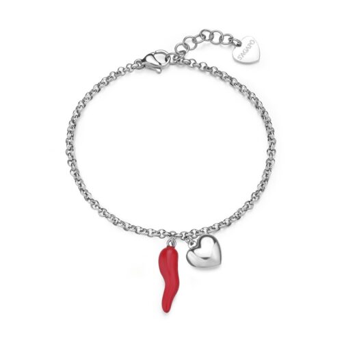 Bracciale Donna S'Agapò Feelings SFE16 in acciaio acciaio