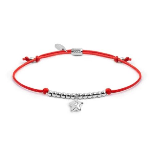 Bracciale Marlù 18BR217-R con stella acciaio rosso