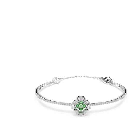 Bracciale rigido Swarovski Una Angelic 5757791 verde rodio