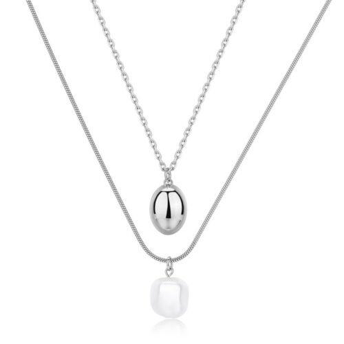 Collana Donna Sagapò Wisdom SWI41 in acciaio con finitura dorata