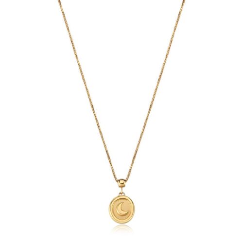 Collana Donna Sagapò Feelings SFE41 in acciaio con finitura dorata