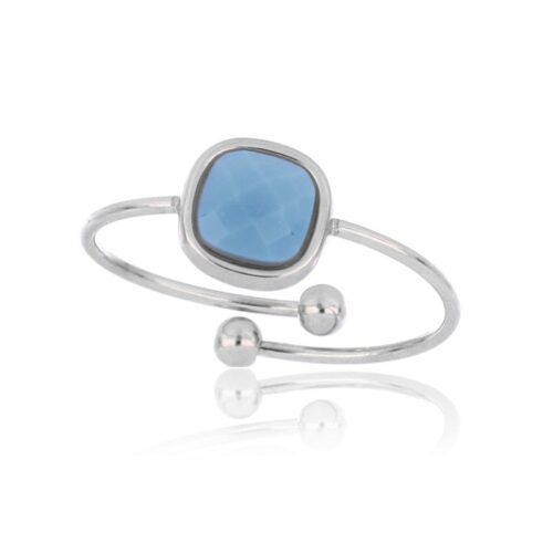 Anello Donna Revolution Gioielli Essenza Pietra Azzurra