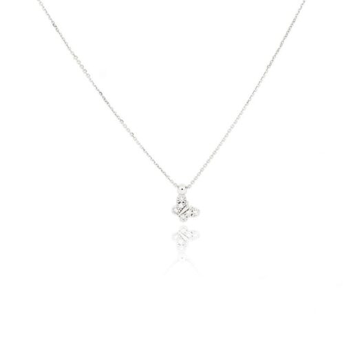 Collana TerryOro Essenza Argento 925 Farfalla con Zirconi