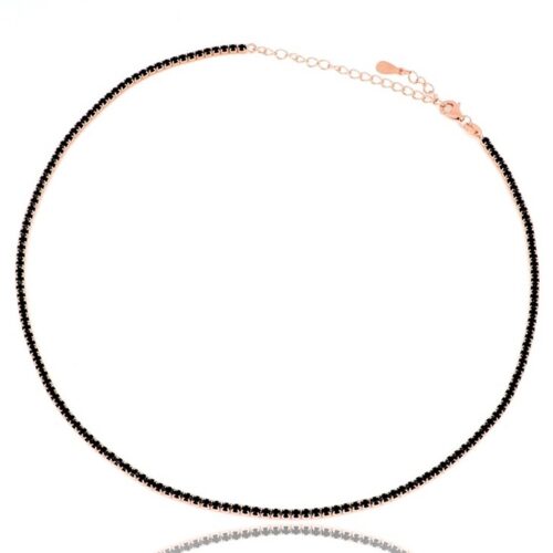 Collana TerryOro Luxeline 217CL-0800RS+BK Tennis rosa