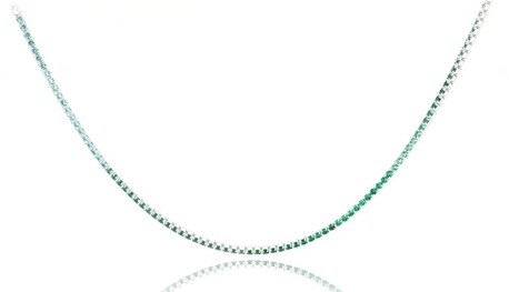 Collana TerryOro Luxeline 217CL-0800 SM GRAD Tennis verdi