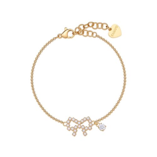 Bracciale Donna S'Agapò Twinkle SWN14 in acciaio dorato
