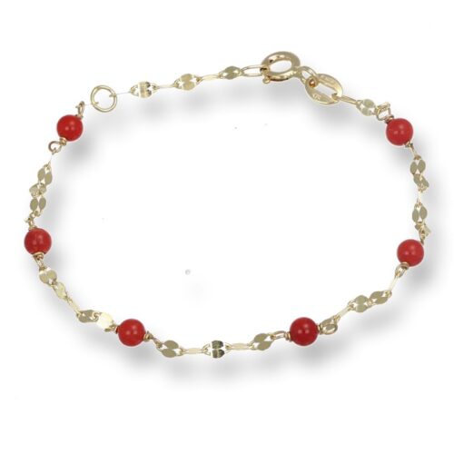 Bracciale TerryOro Essenza Oro 375 con Corallo Rosso