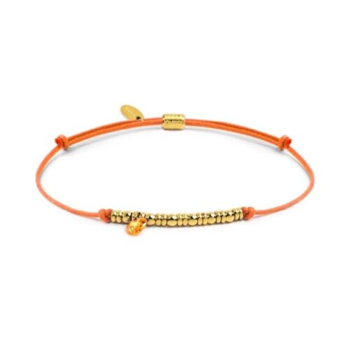 Bracciale Marlù 18BR220G-H con cordino PVD oro arancione