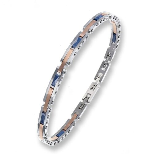 Bracciale Uomo Revolution Forge Acciaio Blu