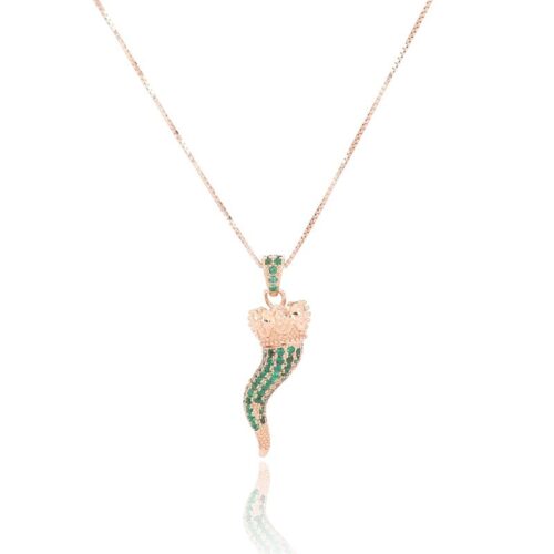 Collana TerryOro Essenza 217P-3013RSSM Cornetto rosa