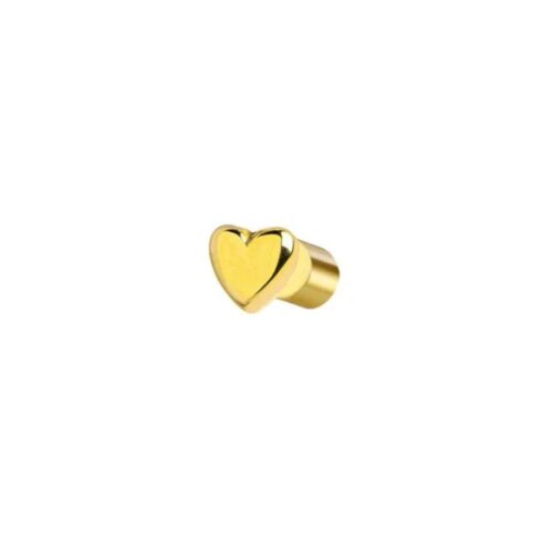 Mono orecchino Marlù 18OR123G con cuore PVD oro