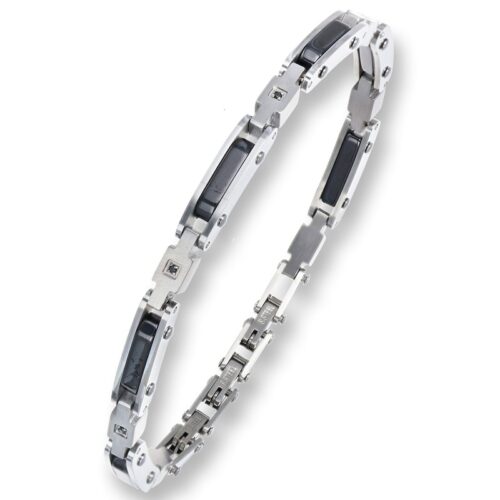 Bracciale Uomo Revolution Luxeline Uomo Ceramica Nero