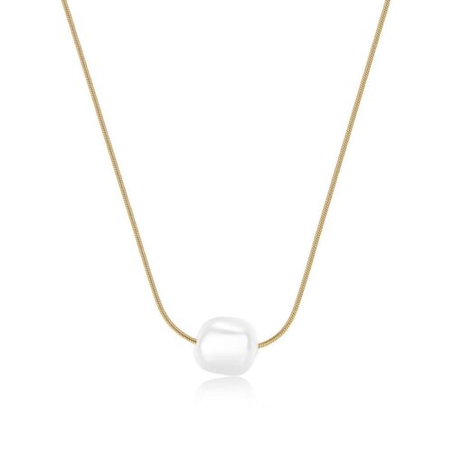 Collana Donna Sagapò Wisdom SWI40 in acciaio con finitura dorata