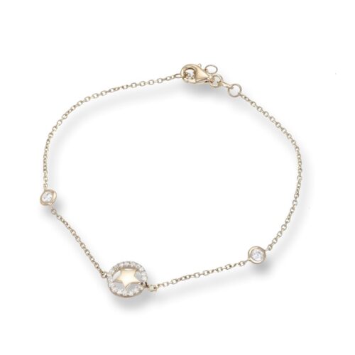 Bracciale TerryOro Essenza Oro 375 Stella con Zirconi Luminosi