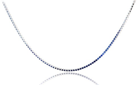 Collana TerryOro Luxeline 217CL-0800 ZF GRAD Tennis blu