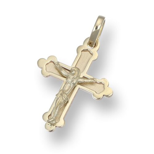 Ciondolo TerryOro Essenza Oro 375 Croce con Cristo