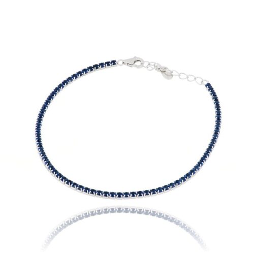 Bracciale Tennis TerryOro Luxeline 217B-0800 ZF Zirconi 2 mm Blu