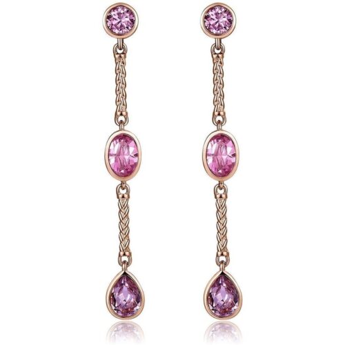 Orecchini Brosway Affinity BFF59 pendenti cristalli rosa