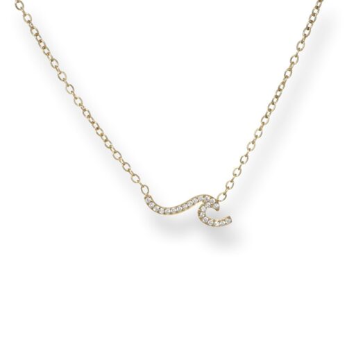 Collana Donna Revolution Gioielli Essenza Onda Dorata