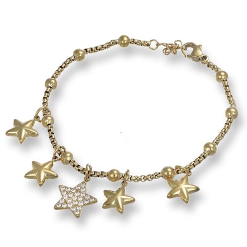 Bracciale Ciondoli Stella Dorato Revolution Gioielli Essenza