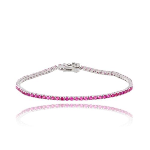 Bracciale Tennis TerryOro Luxeline 217B-0400 RB Zirconi 2 mm Rossi