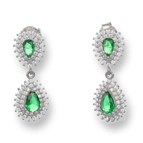Orecchini TerryOro 217E-1755 SM Goccia Argento 925 Verdi