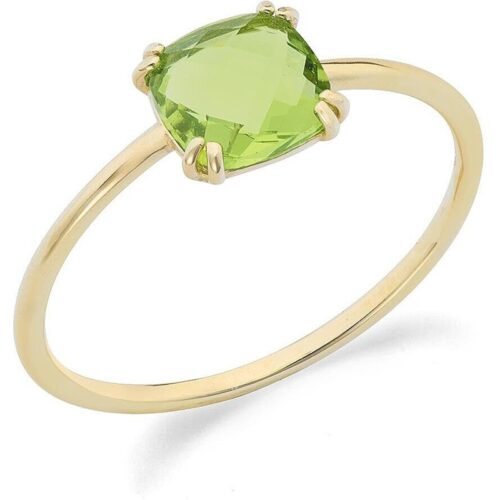 Anello Donna Ambrosia KAAZ 028 in oro giallo 375 con cristallo peridot