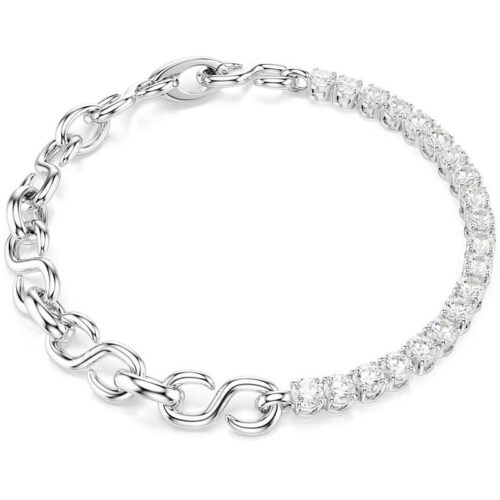 Braccialetto Swarovski Matrix 5753926 bianco placcato rodio
