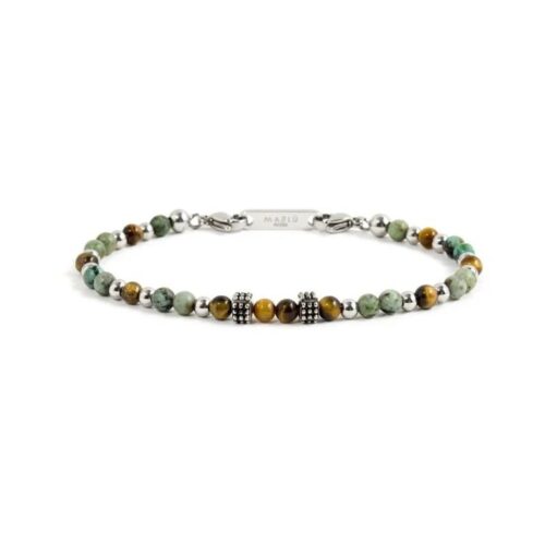 Bracciale Marlù 1BR0011 con pietra acciaio verde