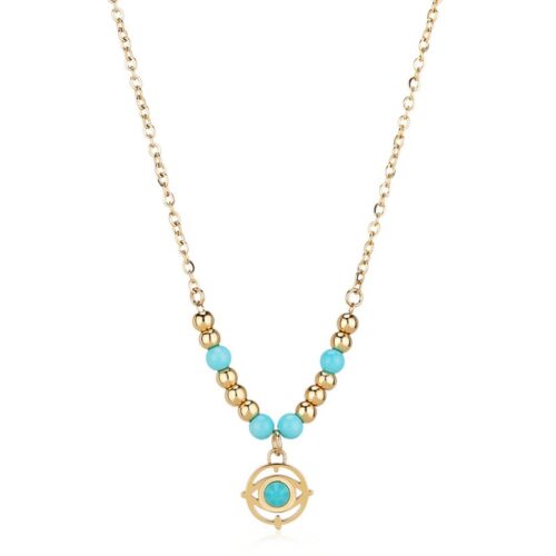 Collana Donna Sagapò Witch SWH02 in acciaio con finitura dorata
