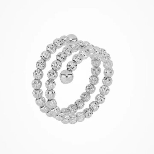 Anello Desmos Crystal Molla W 8/17 argento 925 rodiato