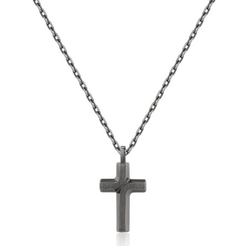 Collana Uomo Brosway Backliner BBC06 acciaio PVD rutenio